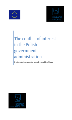 The conflict of interest in the Polish government administration