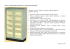 W65-11 Szafka stojąca dwudrzwiowa z drzwiami przeszklonymi