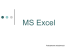 MS Excel - podstawy