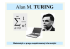 Wykład 5. Alan Turing u progu współczesnej