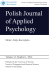 Polish Journal of Applied Psychology. Volume 12, Number 1, 2014