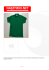 Koszulka męska polówka firmy JHK zielona XXL cotton