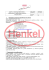 Karta charakterystyki - Henkel Adhesives Polska