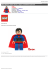 LEGO 9005701 Super Heroes - Zegar z budzikiem Superman