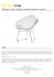 Diament Chair, srebrny, poducha biała lub czarna