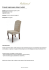 Krzesło inspirowane stylem Ludwik