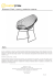 Diament Chair, czarny, poducha czarna