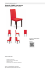 Krzesło FABIO czerwone